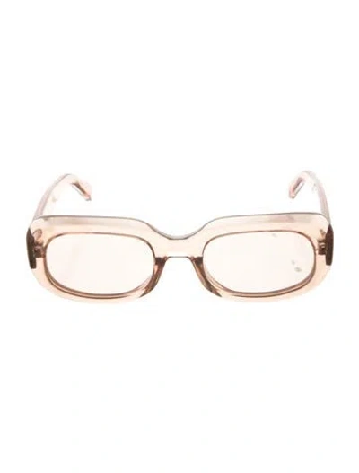Pre-owned Longchamp Square Tinted Sunglasses In Neutral