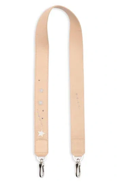 Longchamp Star Leather Shoulder Strap In Brown