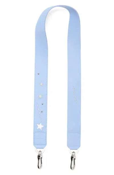 Longchamp Star Leather Shoulder Strap In Blue