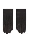 Longchamp Stitched Gloves In Black