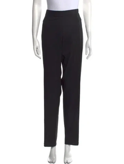 Pre-owned Longchamp Straight Leg Pants In Black