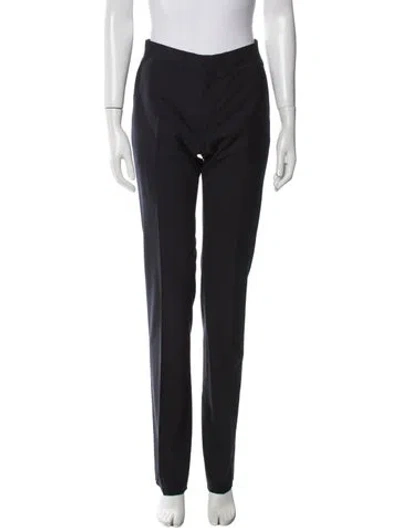 Pre-owned Longchamp Straight Leg Pants In Blue