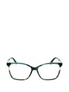 Longchamp Striped Rectangle-frame Glasses In Multi