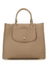 Longchamp Grey Handbag With Embossed Logo On The Front And Adjustable And Removable Shoulder Strap In Leather  In Multi