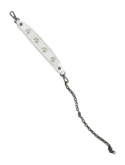 Pre-owned Longchamp Studded Leather Bag Strap
