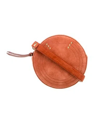 Pre-owned Longchamp Suede Suede Baan Bag In Brown
