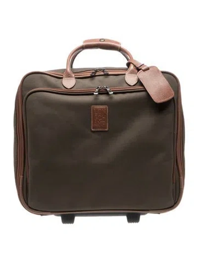 Pre-owned Longchamp Suitcase In Brown