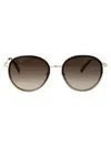 Longchamp Round-frame Sunglasses In Gold