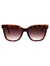 Longchamp Rectangular Sunglasses Lo696 S 230 In Brown