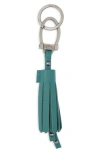 Longchamp Tassel Key Ring In Silver
