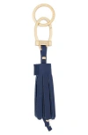 Longchamp Tassel Key Ring In Blue