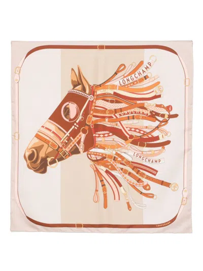 Longchamp Tête De Cheval Scarf In 中性色