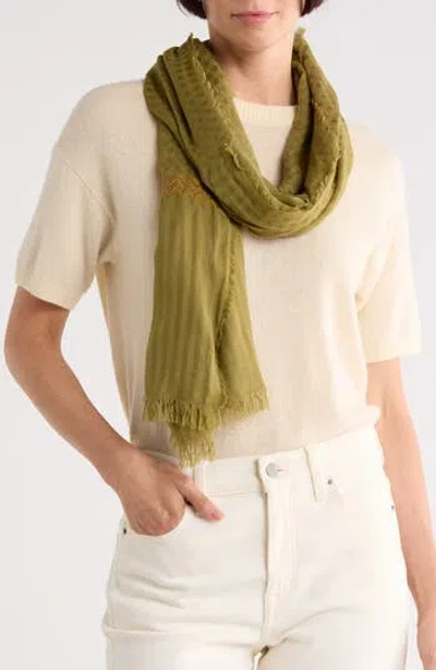 Longchamp Textured Scarf In Red