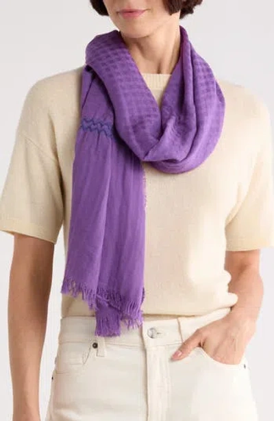 Longchamp Textured Scarf In Neutral