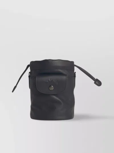 Longchamp 'the Fold' Leather Bucket Bag