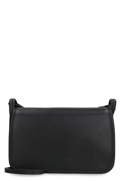 Longchamp The Foulonné Leather Wallet On Chain