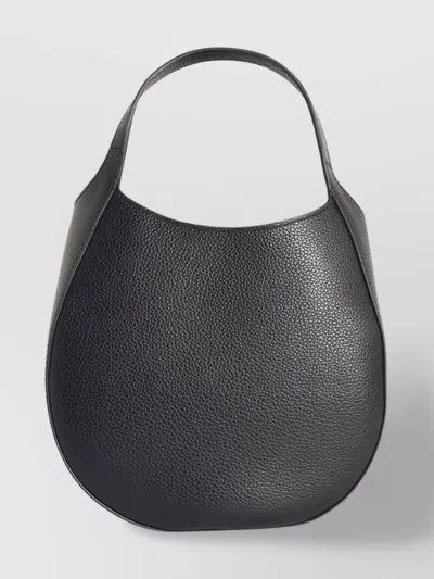 Longchamp 'the Foulonné' Pebbled Leather Bag In Gray