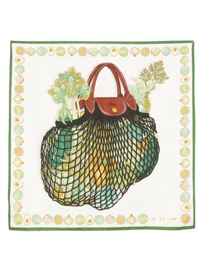 Longchamp The Gourmet Mesh Bag Schal In Nude