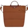 Longchamp The Pliage Expandable Duffle Bag In Brown