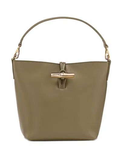 Longchamp Toggle Bucket Bag In Green