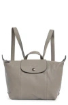 Longchamp Top Handle Backpack In Gray