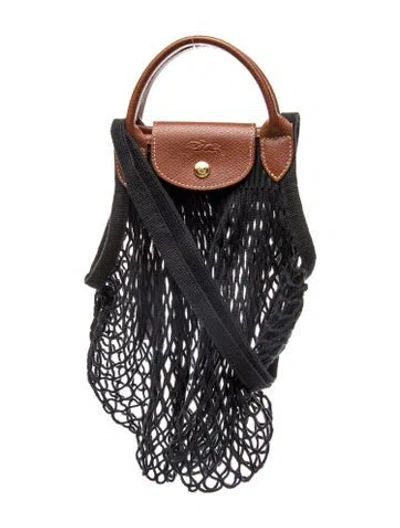 Pre-owned Longchamp Top Handle Bag In Black