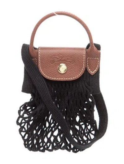 Pre-owned Longchamp Top Handle Bag In Black