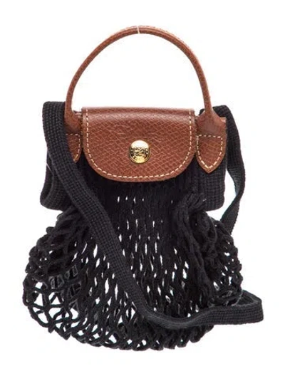 Pre-owned Longchamp Top Handle Bag In Black