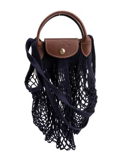 Pre-owned Longchamp Top Handle Bag In Blue