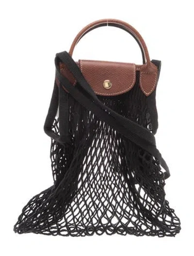 Pre-owned Longchamp Top Handle Bag In Blue