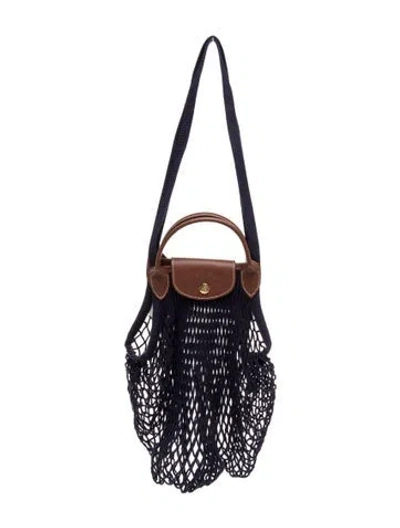 Pre-owned Longchamp Top Handle Bag In Blue