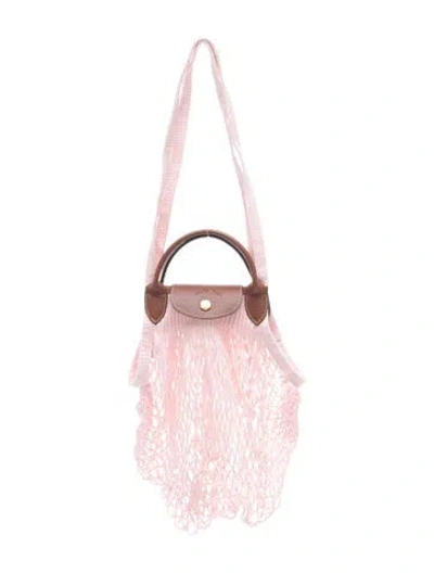 Pre-owned Longchamp Top Handle Bag In Pink