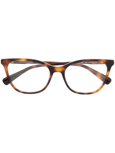 Longchamp Tortoiseshell Cat-eye-frame Glasses