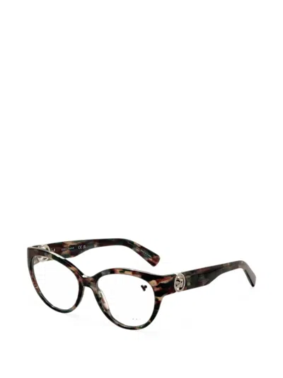 Longchamp Tortoiseshell Cat-eye Glasses In Multi
