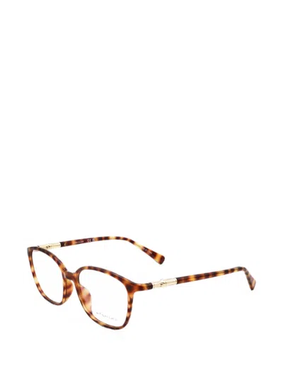 Longchamp Tortoiseshell-effect Geometric-frame Glasses In Brown