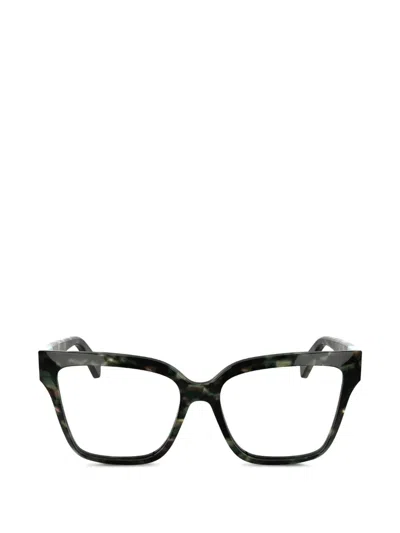 Longchamp Tortoiseshell-effect Square-frame Glasses In Multi