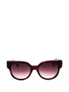 Longchamp Tortoiseshell-pattern Sunglasses In Red