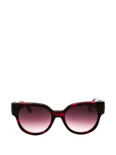 Longchamp Tortoiseshell-pattern Sunglasses In Red