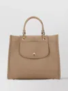 Longchamp Grey Handbag With Embossed Logo On The Front And Adjustable And Removable Shoulder Strap In Leather 