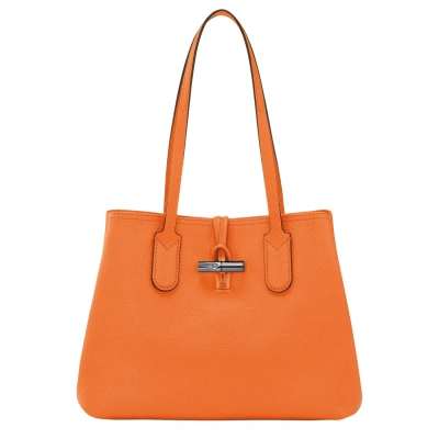 Longchamp Tote Bag M Roseau Essential In Orange
