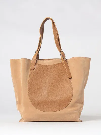 Longchamp Tote Bag Woman In Beige