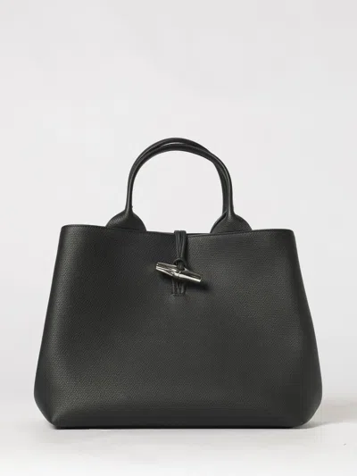 Longchamp Tote Bag Woman In Black