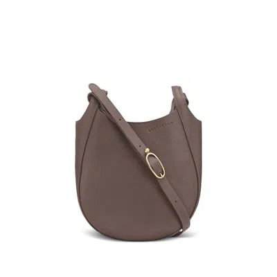 Longchamp Taupe Le Foulonne Small Crossbody Bag In Brown