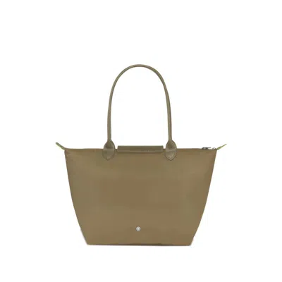 Longchamp Tote Bags In Green