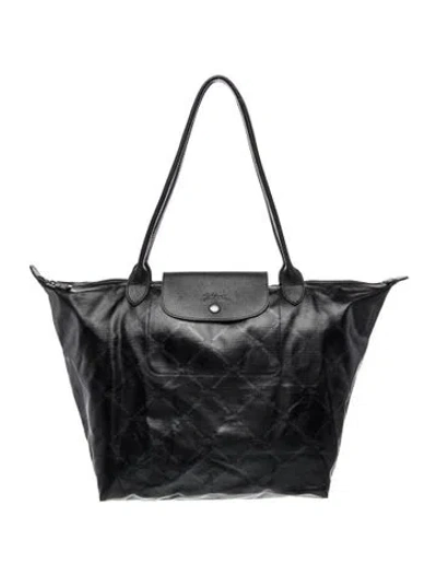 Pre-owned Longchamp Tote In Black