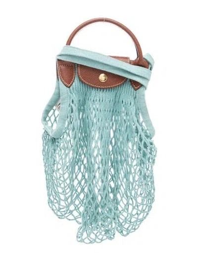 Pre-owned Longchamp Tote In Blue