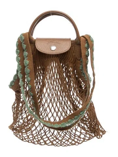 Pre-owned Longchamp Tote In Brown