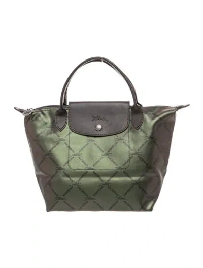 Pre-owned Longchamp Tote In Gray