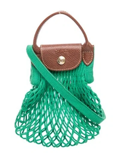 Pre-owned Longchamp Tote In Green