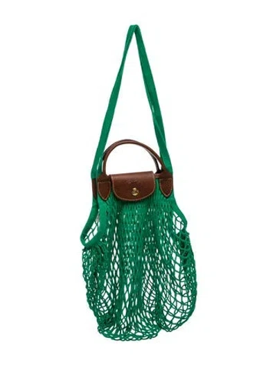 Pre-owned Longchamp Tote In Green